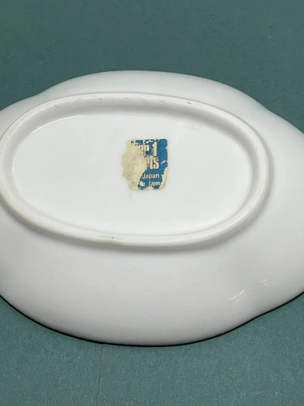Pier 1 Imports Blue White Bird Oval Trinket Dish Japan Porcelain Decorative